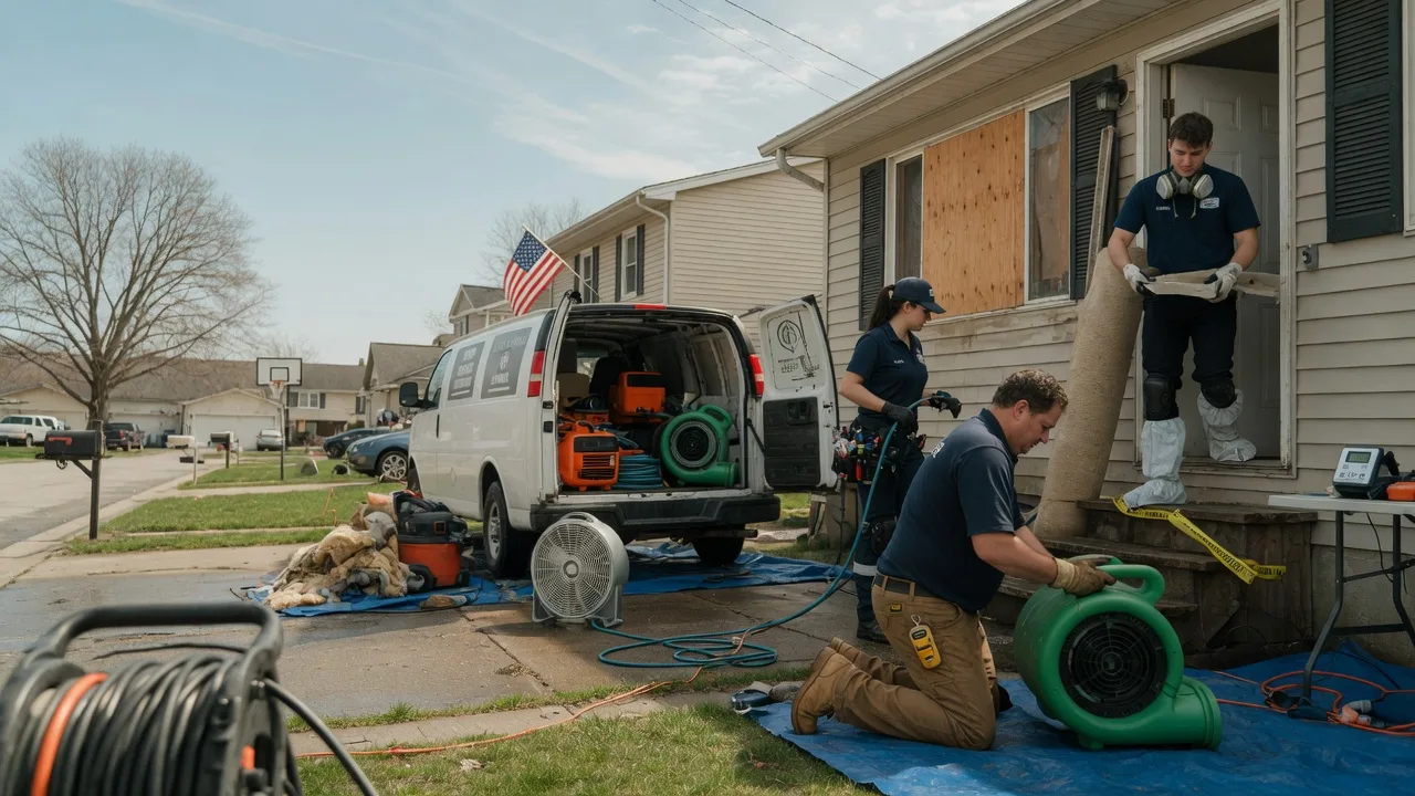Water Damage Restoration in Dow, IL near me
